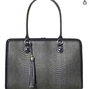 Laptop Bag for Women - 17 inch Handmade Luxury Computer Briefcase Shoulder Tote